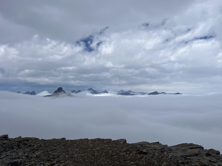 A day above the clouds in Glacier National Park.