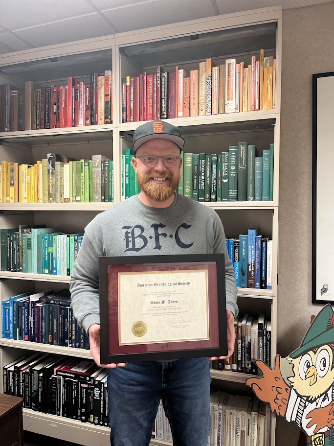 Gavin was honored with the Ned K. Johnson Early Investigator Award from the American Ornithological Society in 2024.