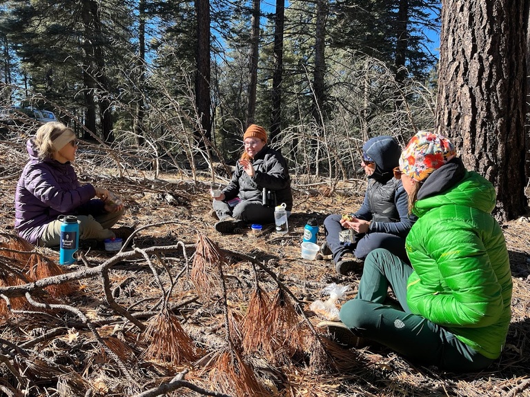 Lunch is best when eaten on the forest floor!