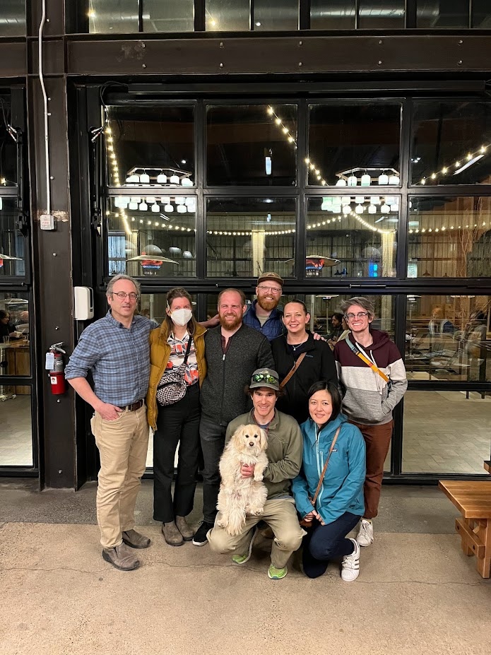 The Jones lab hosts Dr. Mike Schwartz (far left) during a visit to Albuquerque, New Mexico.