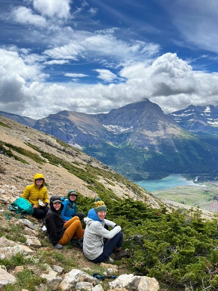 The pika crew on the west slopes of Goat Mountain in Glacier National Park, Montana.