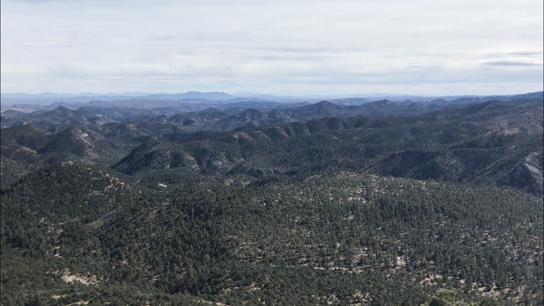 View into the Aldo Leopold Wilderness from Lookout Mountain on the Black Range Ranger District, Gila National Forest, New Mexico.